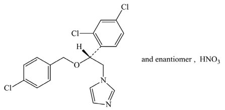 Econazole Nitrate Structural Formula