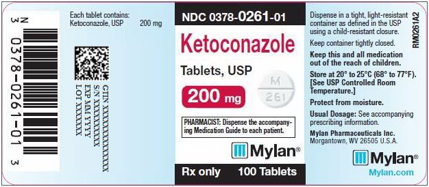 Ketoconazole Tablets 200 mg Bottle Label