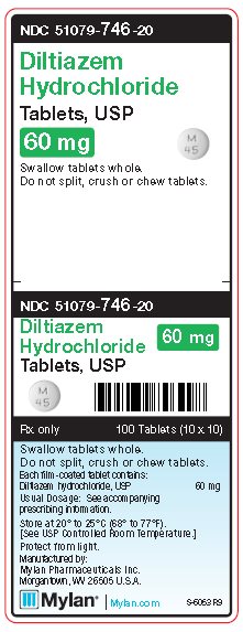 Diltiazem Hydrochloride 60 mg Tablets Unit Carton Label