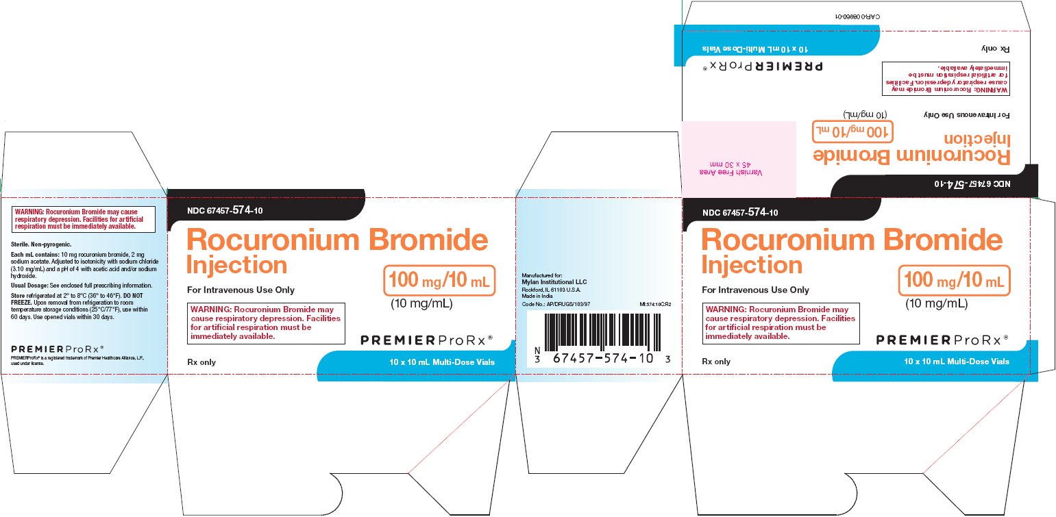 Rocuronium Bromide Injection 100 mg/10 mL Carton Label