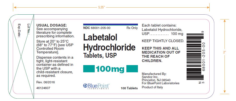 Labetalol HCl Tablets 100mg 100 Tablets - Product of Italy