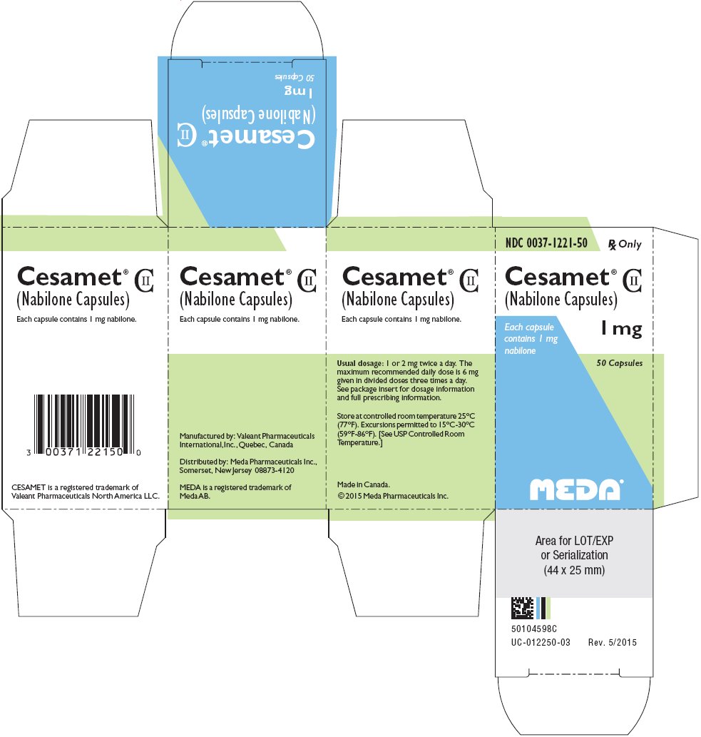 Cesamet Capsules 1 mg Carton Label