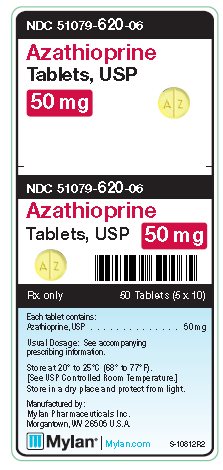 Azathioprine 50 mg Tablets Unit Carton Label