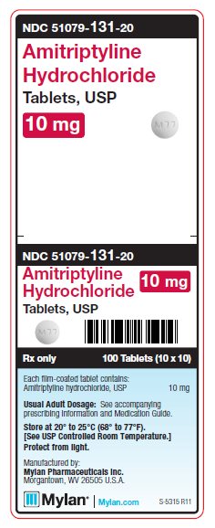 Amitriptyline Hydrochloride 10 mg Tablets Unit Carton Label