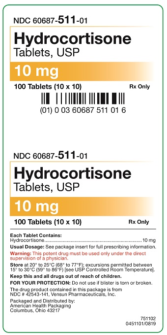 10 mg Hydrocortisone Tablets Carton