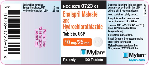 ENalapril Maleate and Hydrochlorothiazide Tablets, USP 10 mg/25 mg Bottle Label