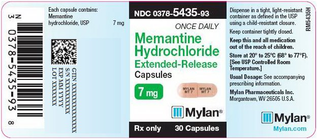 Memantine Hydrochloride Extended-Release Capsules 7 mg Bottle Label