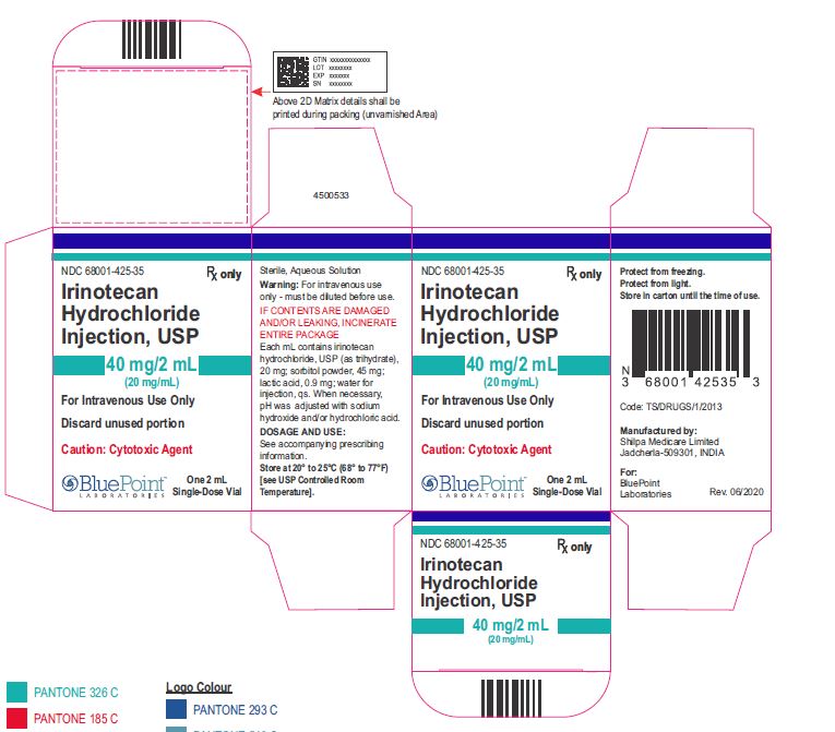 Irinotecan HCl Injection USP 40 mg/ 20 mL Carton
