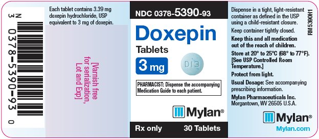 Doxepin Tablets 6 mg Bottle Label