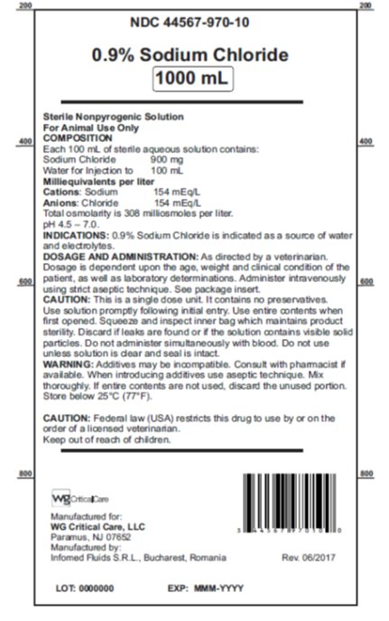 Sodium chloride 1000 mL bag label