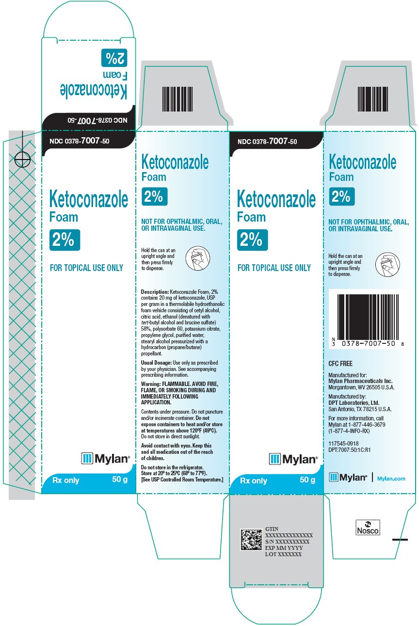Ketoconazole Foam 2% Carton Label