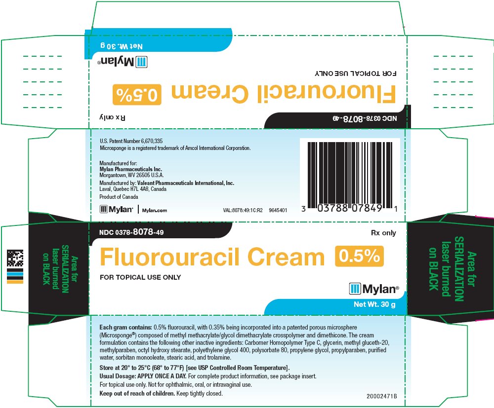 Fluorouracil Cream 0.5% Carton Label