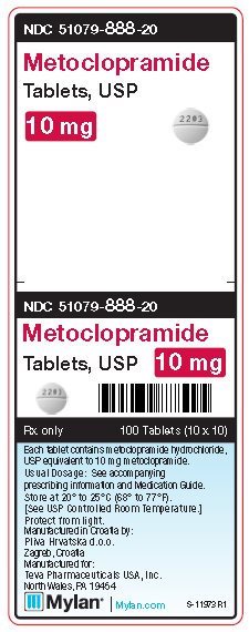 Metoclopramide 10 mg Tablets Unit Carton Label