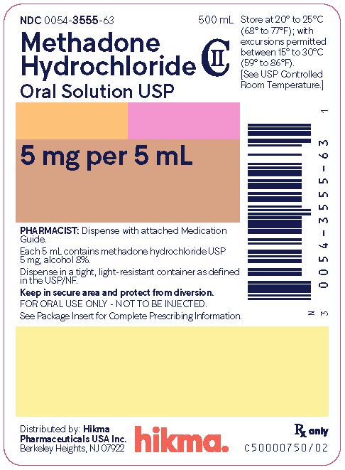 5 mg per 5 mL bottle label