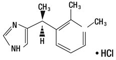 Dexmedetomidine Hydrochloride Structural Formula