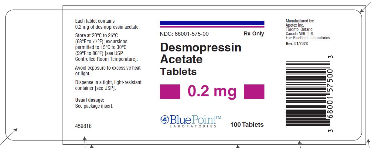 Desmopressin 0.2mg Label