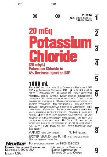 Potassium Chloride in Dextrose Representative Container Label NDC 0338-0683-04