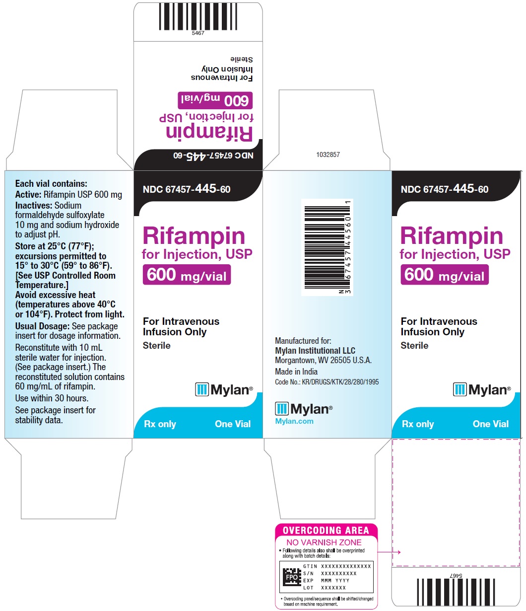 Carton Label 600 mg/vial 