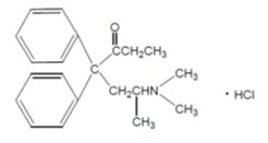 Methadone Hydrochloride Structural Formula