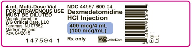 Dexmedetomidine HCl Injection 400 mcg/4 mL label image