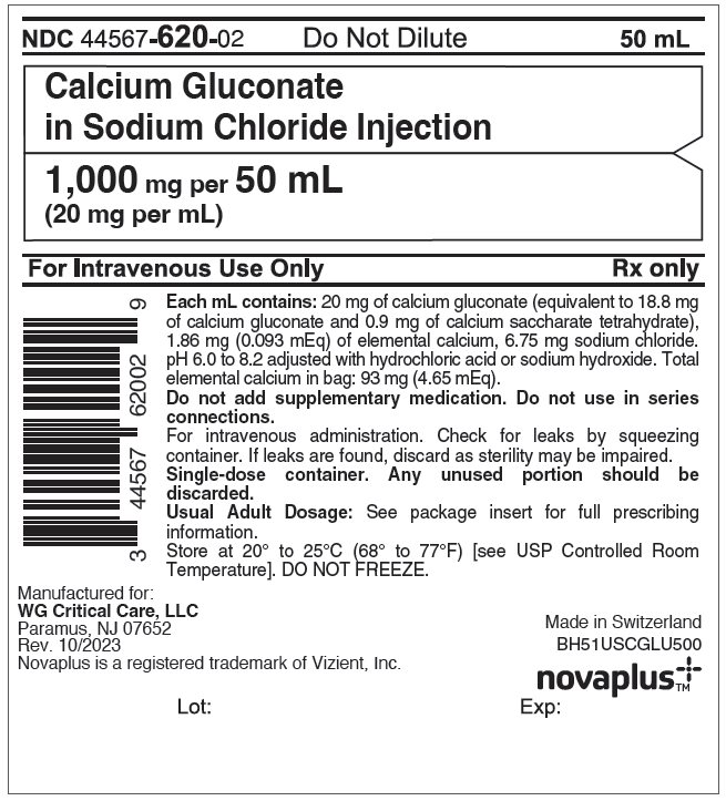 Novaplus Cal Gluc 1,000 mg per 50 mL Bag image