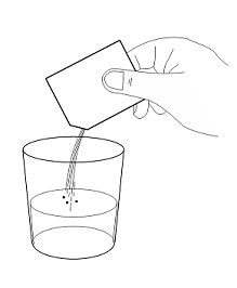 Empty the entire contents of 1 AQNEURSA packet into a container with 40 mL water