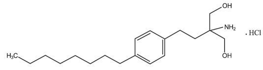 Fingolimod Hydrochloride Structural Formula
