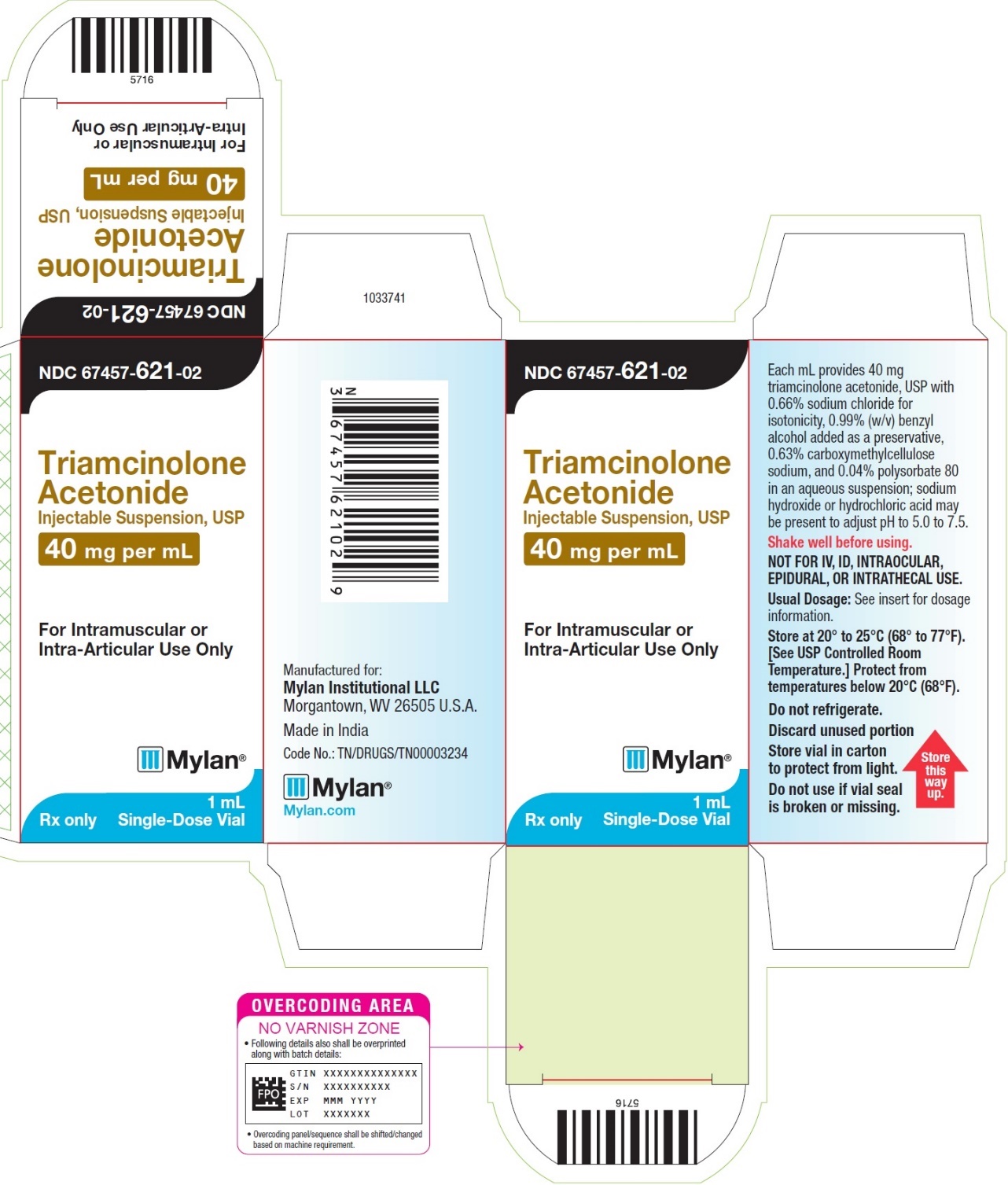 Carton Label 40 mg/1 mL
