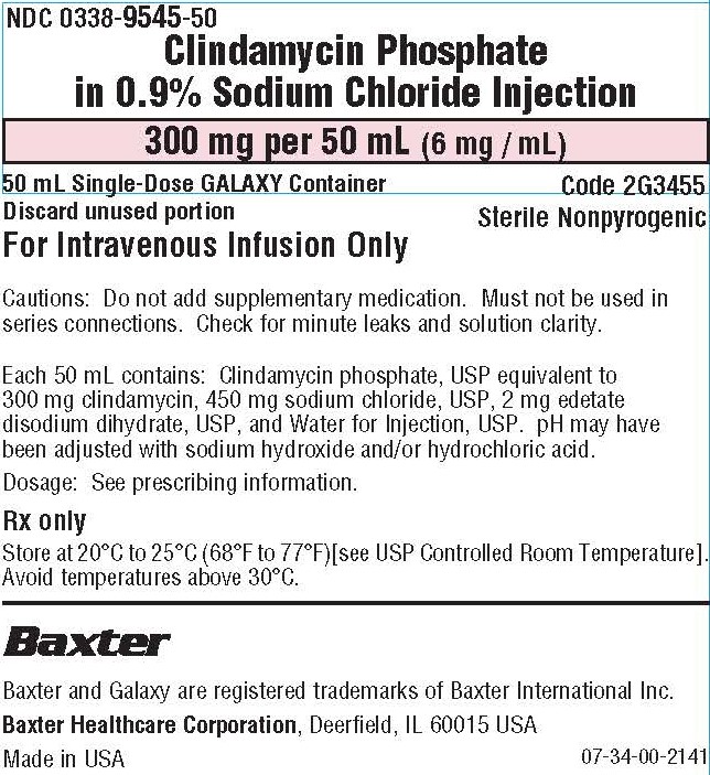 Clindamycin Phosphate in Sod. Chlor. container NDC 0338-9545-50 panel 1 of 2