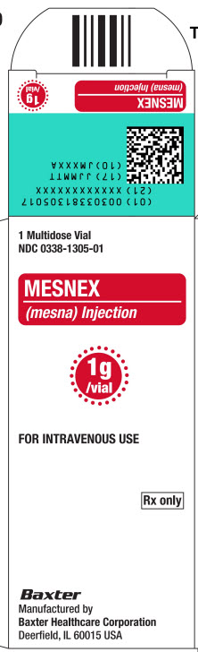 Mesnex Representative Carton Label 1g NDC 0338-1305-01  1 of 2