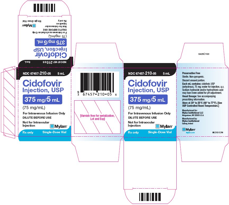 Cidofovir Injection 375 mg/5 mL Carton Label