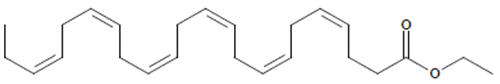 DHA ethyl ester structural formula