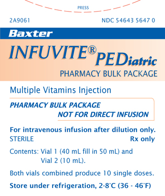 Infuvite Pediatric Pharmacy Bulk Carton