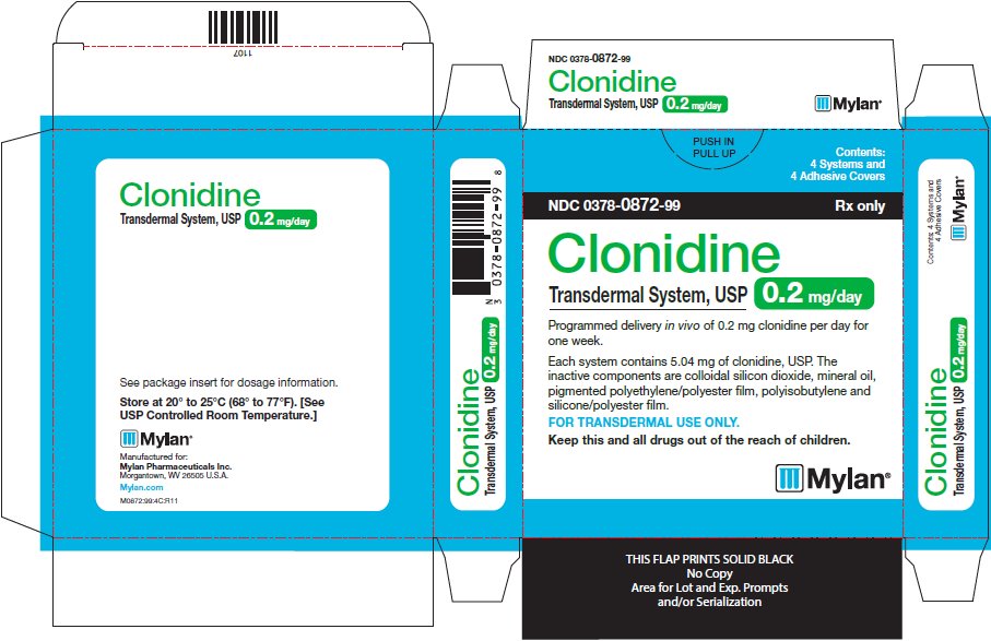 Clonidine Transdermal System, USP 0.2 mg/day Carton