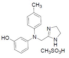 Phentolamine Mesylate Structural Formula