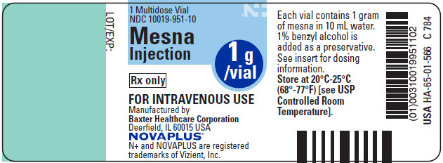 Representative Mesna NovaPlus container label NDC 10019-951-10