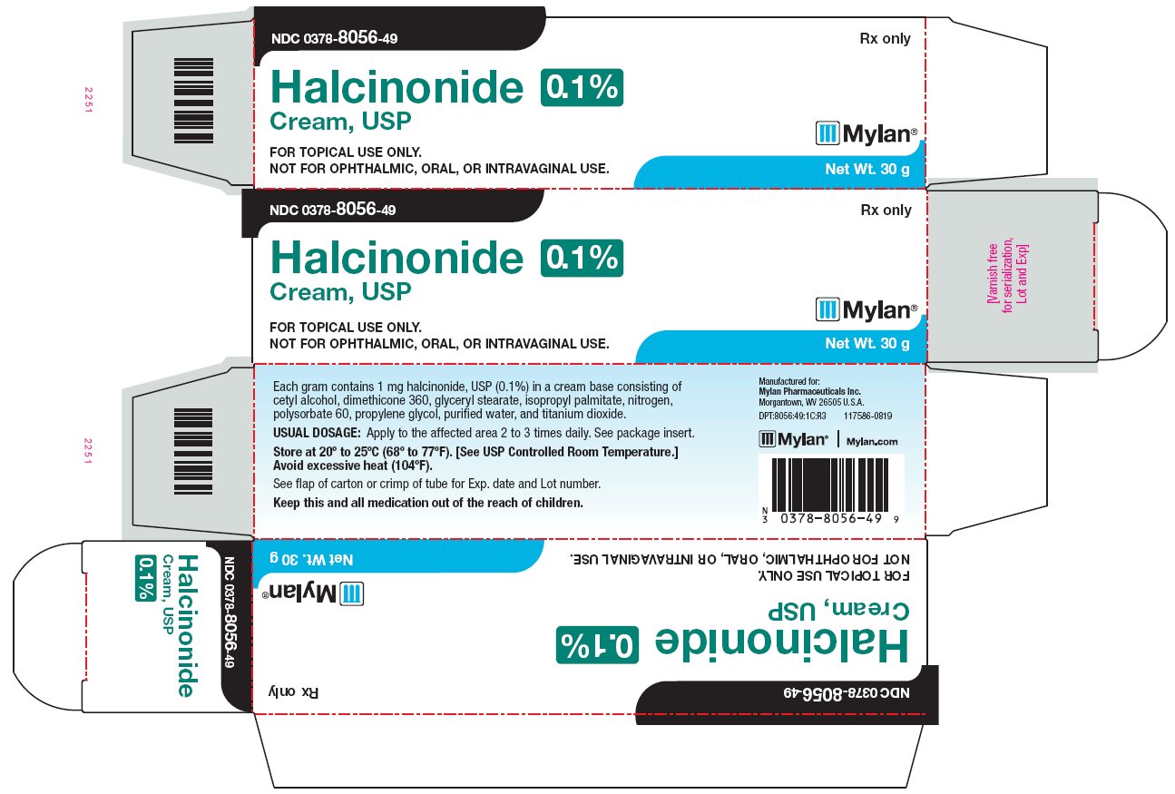 Halcinonide Cream, USP 0.1% Carton Label
