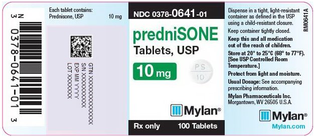 Prednisone Tablets, USP 10 mg Bottle Label