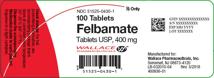 Felbamate Oral Suspension 400 mg Bottle Label