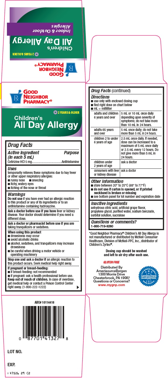 Is Good Neighbor Pharmacy Childrens All Day Allergy | Cetirizine Hcl Solution safe while breastfeeding