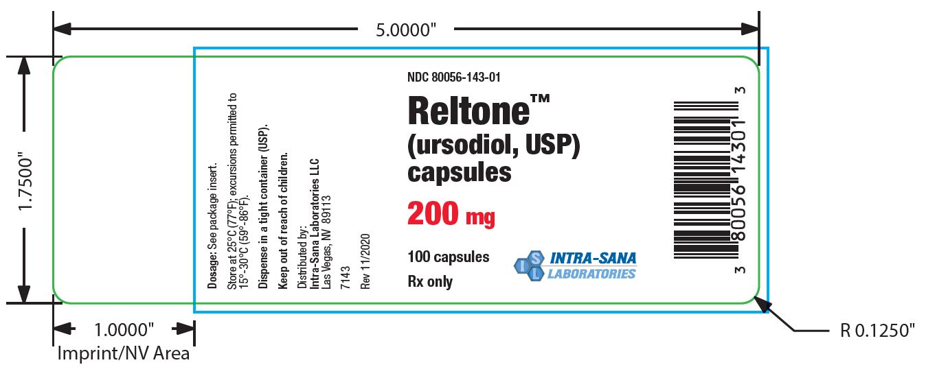 Reltone 200 mg Container Label