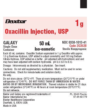 Oxacillin Representative Container Label