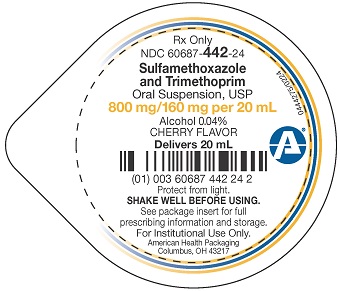 800 mg & 160 mg per 20 mLSulfamethoxazole and Trimethoprim Oral Suspension Cup Lid