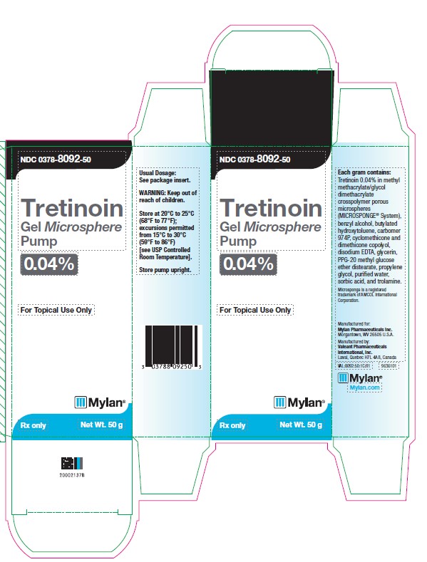Tretinoin Gel Microsphere 0.04% Carton Label