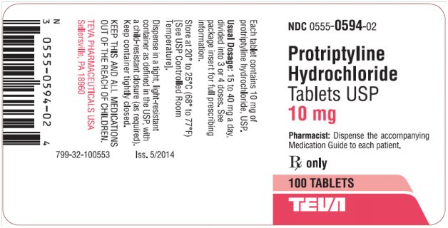 Protriptyline Hydrochloride Tablets USP 10 mg 100s Label 