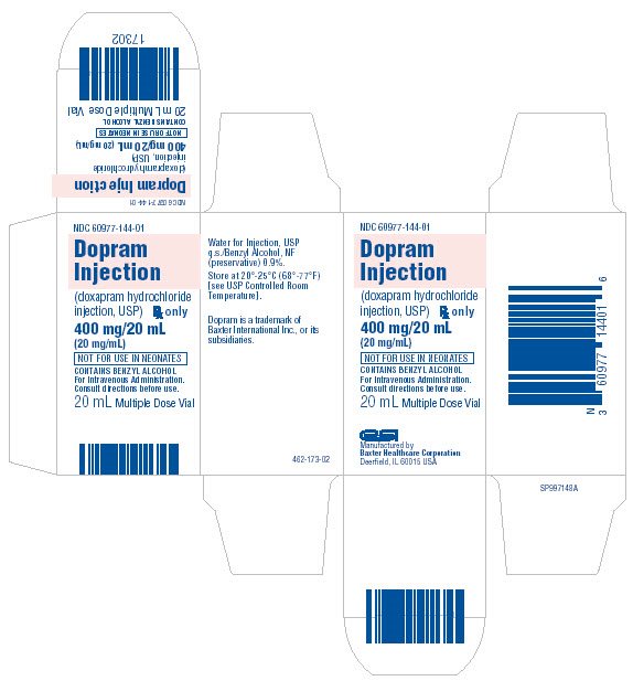 Dopram 400 mg/20 mL Representative Carton Label