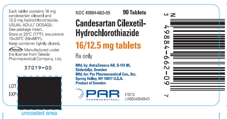 Candesartan Cilexetil-Hydrochlorothiazide - 16-12.5 mg