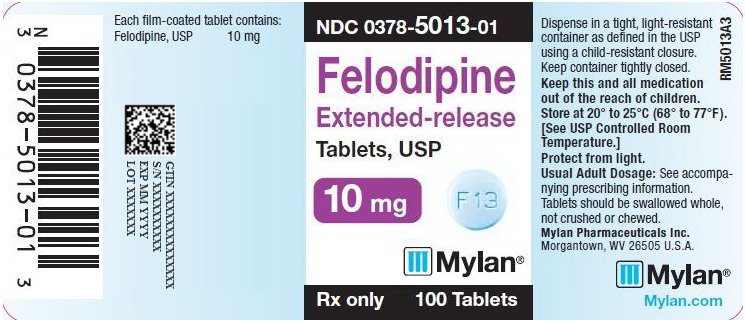 Felodipine Extedned-Release Tablets 10 mg Bottle Label
