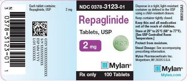 Repaglinide Tablets, USP 2 mg Bottle Label