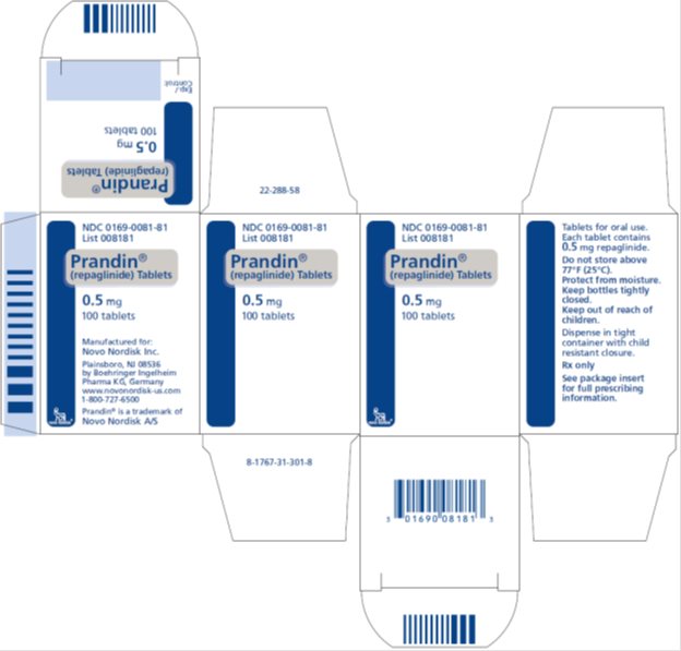Carton Display Panel - 0.5 mg 100 Tablets